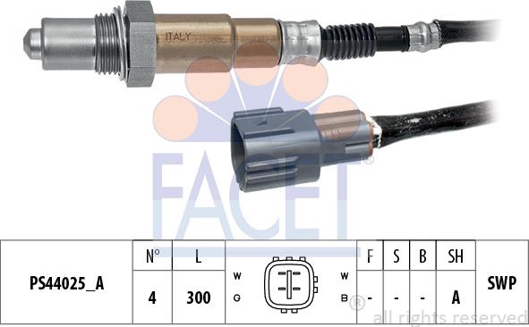 FACET 10.8269 - Lambda Sensor autospares.lv
