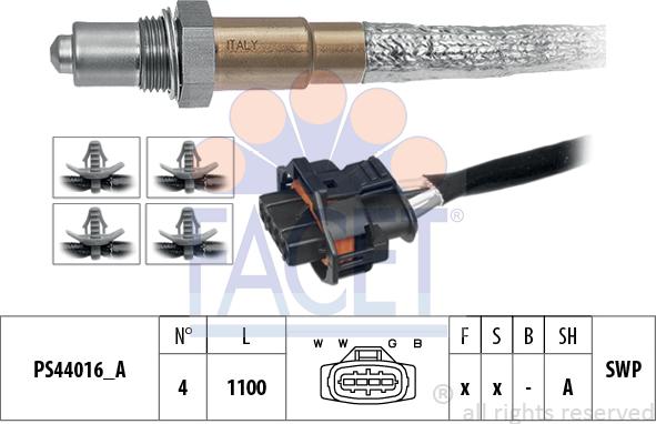 FACET 10.8268 - Lambda Sensor autospares.lv