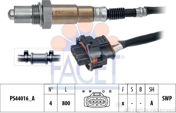 FACET 10.8263 - Lambda Sensor autospares.lv