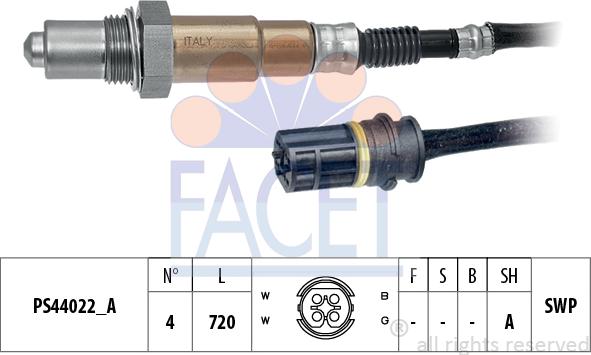 FACET 10.8288 - Lambda Sensor autospares.lv