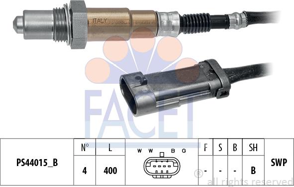 FACET 10.8283 - Lambda Sensor autospares.lv