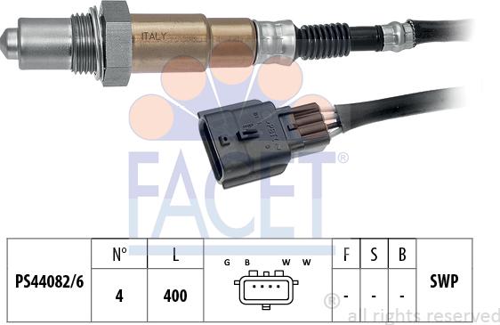 FACET 10.8225 - Lambda Sensor autospares.lv