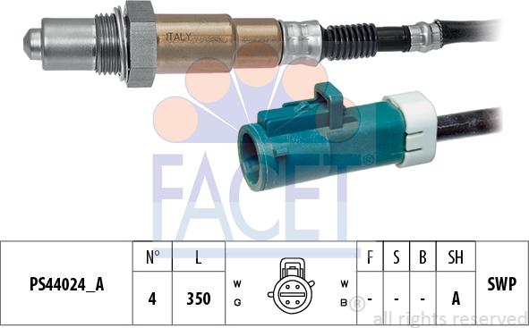 FACET 10.8271 - Lambda Sensor autospares.lv