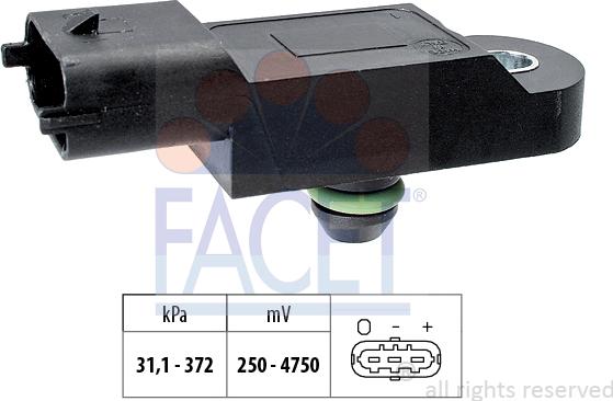 FACET 10.3177 - Air Pressure Sensor, height adaptation autospares.lv