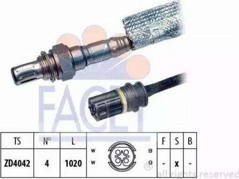 FACET 10.7957 - Lambda Sensor autospares.lv