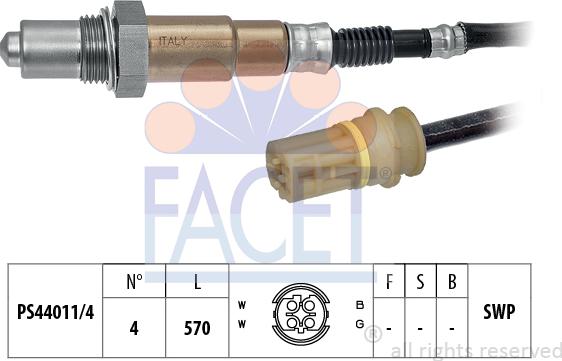 FACET 10.7969 - Lambda Sensor autospares.lv