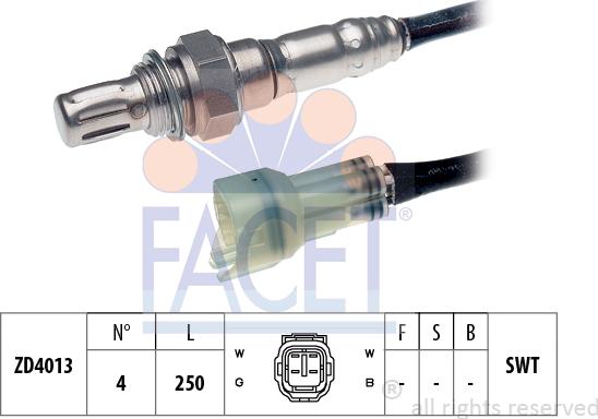 FACET 10.7484 - Lambda Sensor autospares.lv