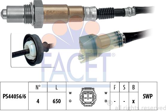 FACET 10.7487 - Lambda Sensor autospares.lv