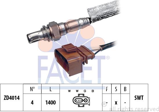 FACET 10.7428 - Lambda Sensor autospares.lv