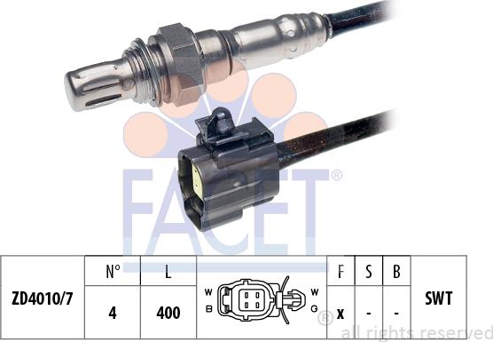 FACET 10.7559 - Lambda Sensor autospares.lv