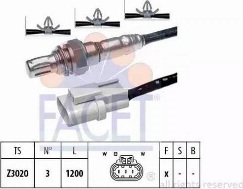 FACET 107552 - Lambda Sensor autospares.lv