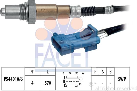 FACET 10.7588 - Lambda Sensor autospares.lv