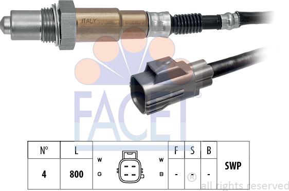 FACET 10.7578 - Lambda Sensor autospares.lv