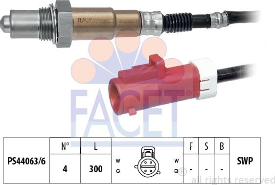 FACET 10.7687 - Lambda Sensor autospares.lv