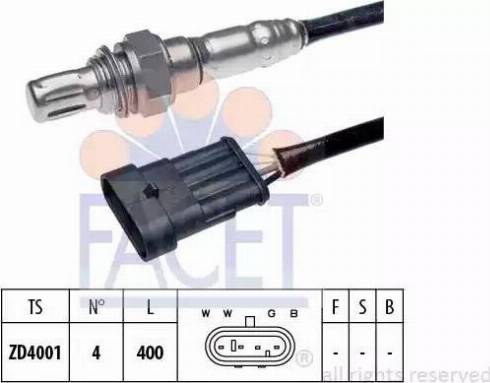 FACET 10.7670 - Lambda Sensor autospares.lv