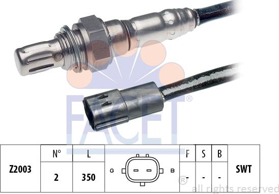 FACET 10.7091 - Lambda Sensor autospares.lv