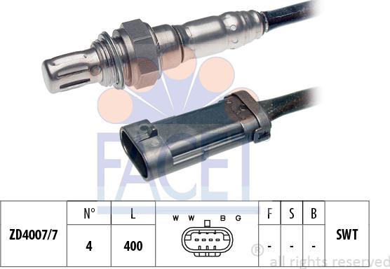 FACET 10.7097 - Lambda Sensor autospares.lv