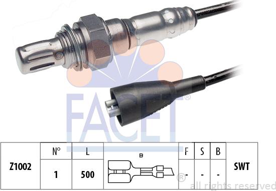 FACET 10.7047 - Lambda Sensor autospares.lv