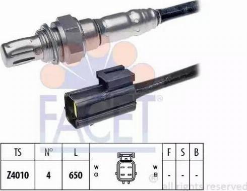 FACET 10.7057 - Lambda Sensor autospares.lv