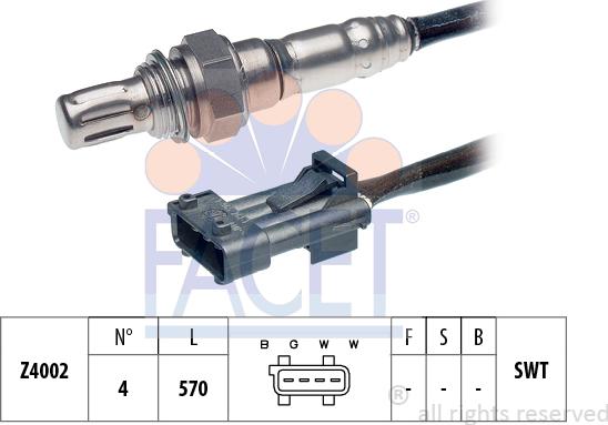 FACET 10.7063 - Lambda Sensor autospares.lv