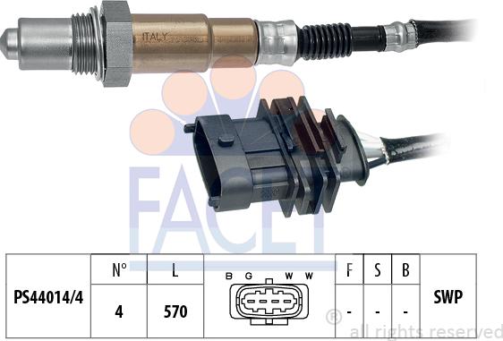 FACET 10.7089 - Lambda Sensor autospares.lv