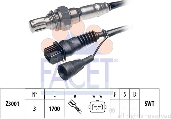FACET 10.7030 - Lambda Sensor autospares.lv