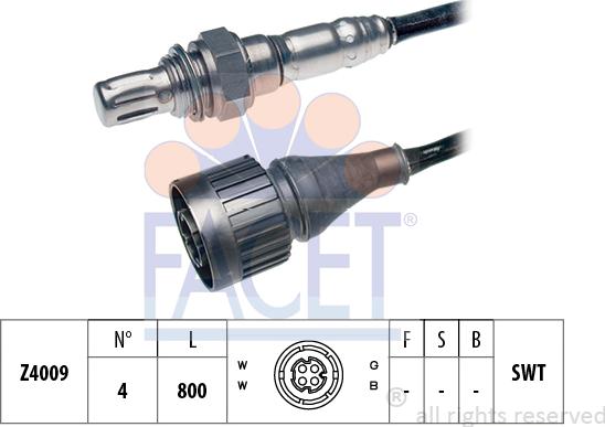 FACET 10.7032 - Lambda Sensor autospares.lv