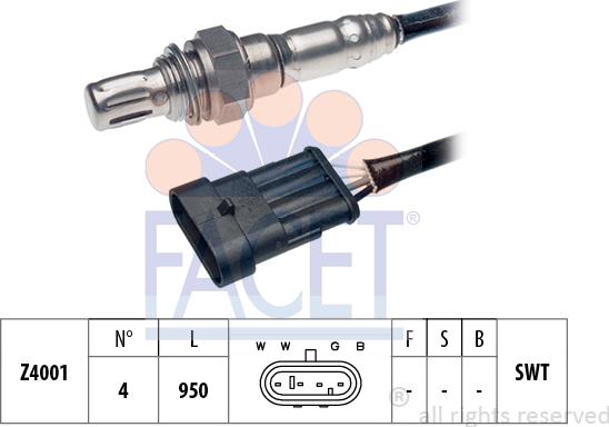 FACET 10.7020 - Lambda Sensor autospares.lv
