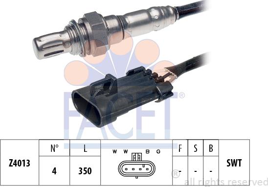 FACET 10.7077 - Lambda Sensor autospares.lv