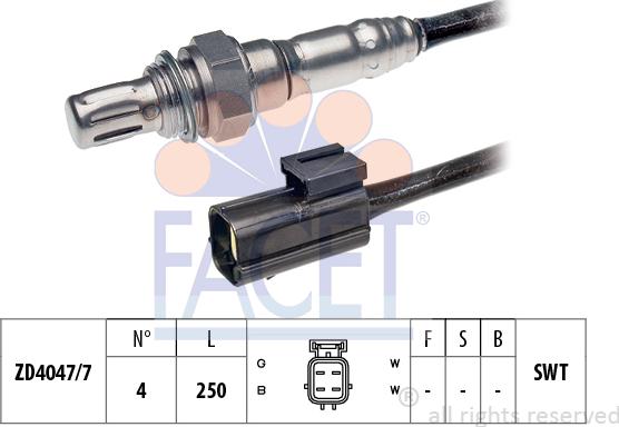 FACET 10.7199 - Lambda Sensor autospares.lv