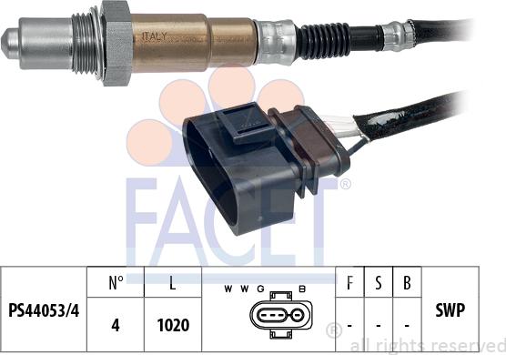 FACET 10.7148 - Lambda Sensor autospares.lv