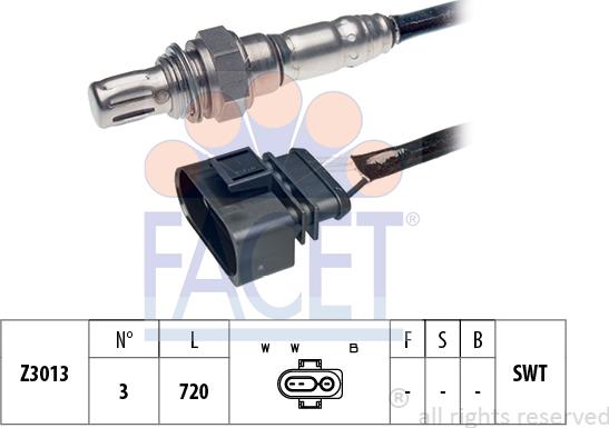 FACET 10.7147 - Lambda Sensor autospares.lv