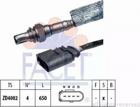 FACET 10.7169 - Lambda Sensor autospares.lv