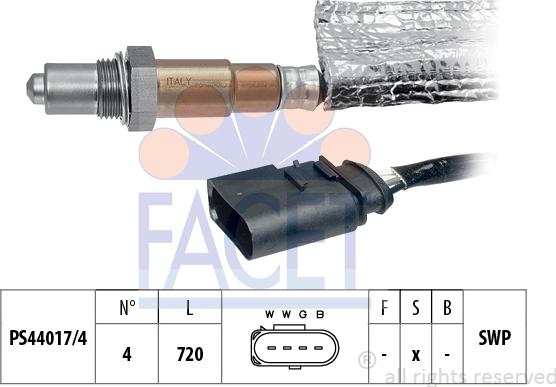 FACET 10.7163 - Lambda Sensor autospares.lv