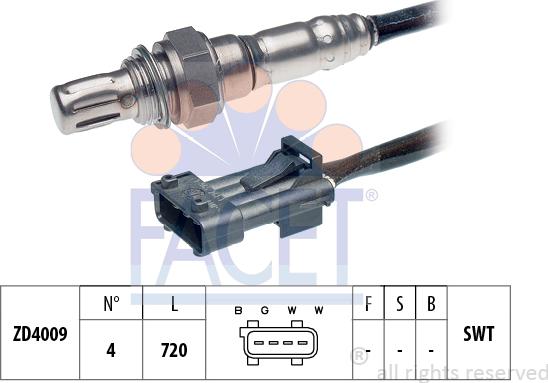 FACET 10.7109 - Lambda Sensor autospares.lv