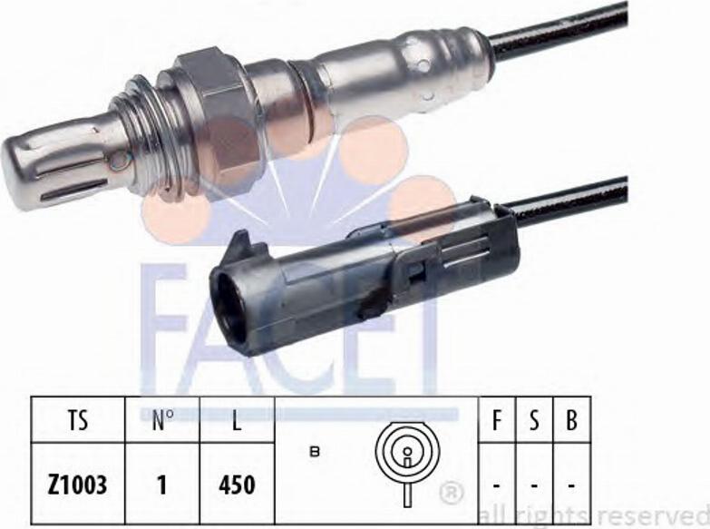 FACET 107119 - Lambda Sensor autospares.lv