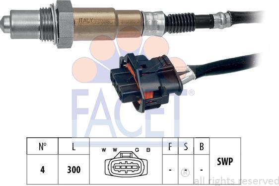 FACET 10.7114 - Lambda Sensor autospares.lv