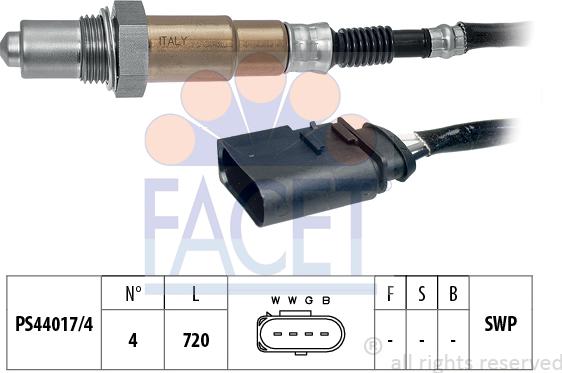 FACET 10.7175 - Lambda Sensor autospares.lv