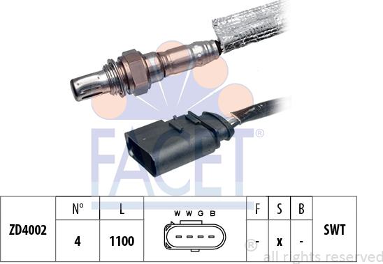 FACET 10.7170 - Lambda Sensor autospares.lv