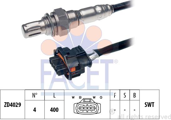 FACET 10.7343 - Lambda Sensor autospares.lv