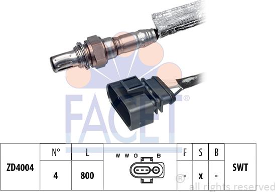 FACET 10.7352 - Lambda Sensor autospares.lv