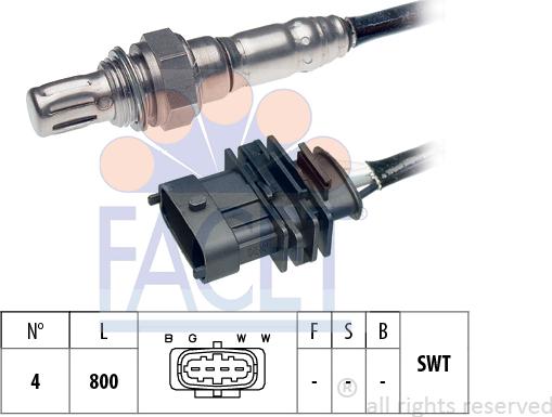 FACET 10.7339 - Lambda Sensor autospares.lv