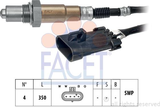 FACET 10.7336 - Lambda Sensor autospares.lv