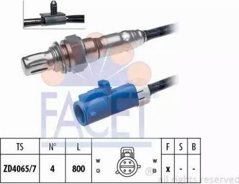 FACET 10.7326 - Lambda Sensor autospares.lv