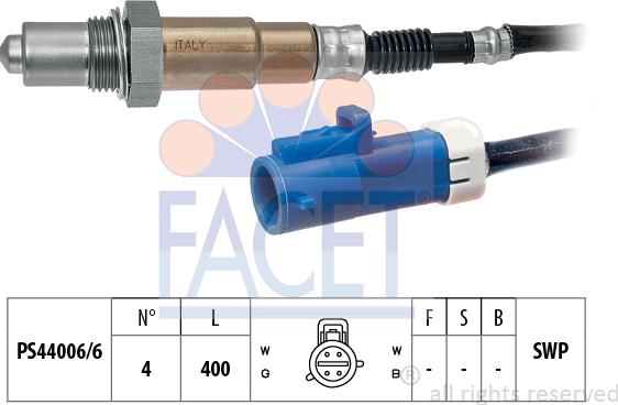 FACET 10.7322 - Lambda Sensor autospares.lv