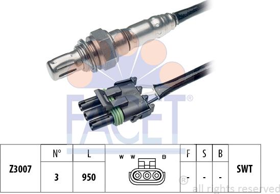 FACET 10.7265 - Lambda Sensor autospares.lv