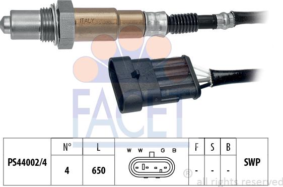 FACET 10.7214 - Lambda Sensor autospares.lv
