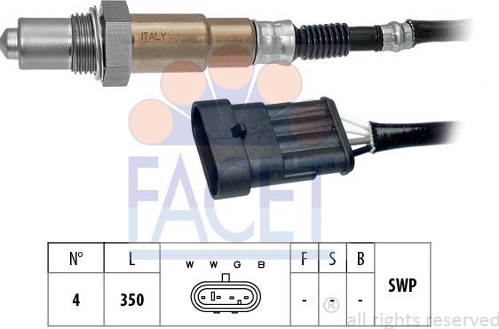 FACET 10.7213 - Lambda Sensor autospares.lv