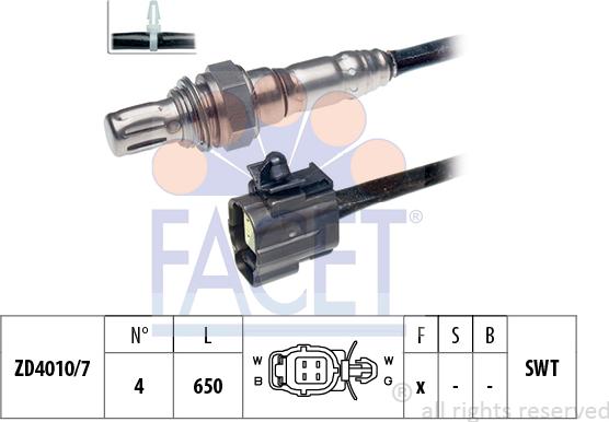 FACET 10.7225 - Lambda Sensor autospares.lv