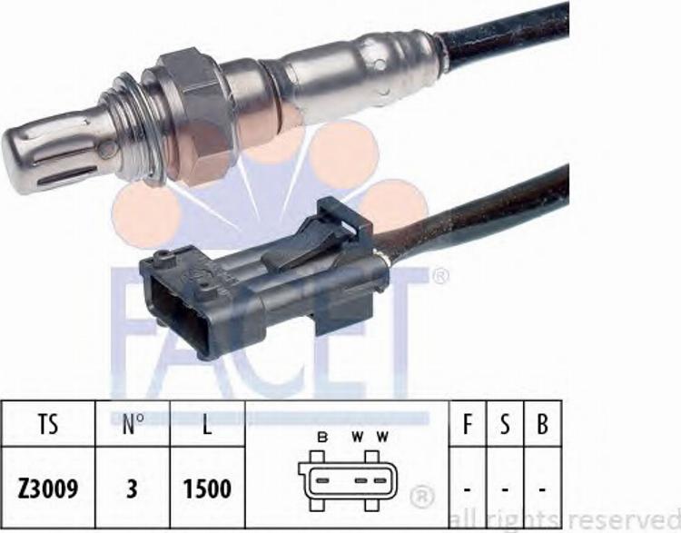 FACET 10.7221 - Lambda Sensor autospares.lv